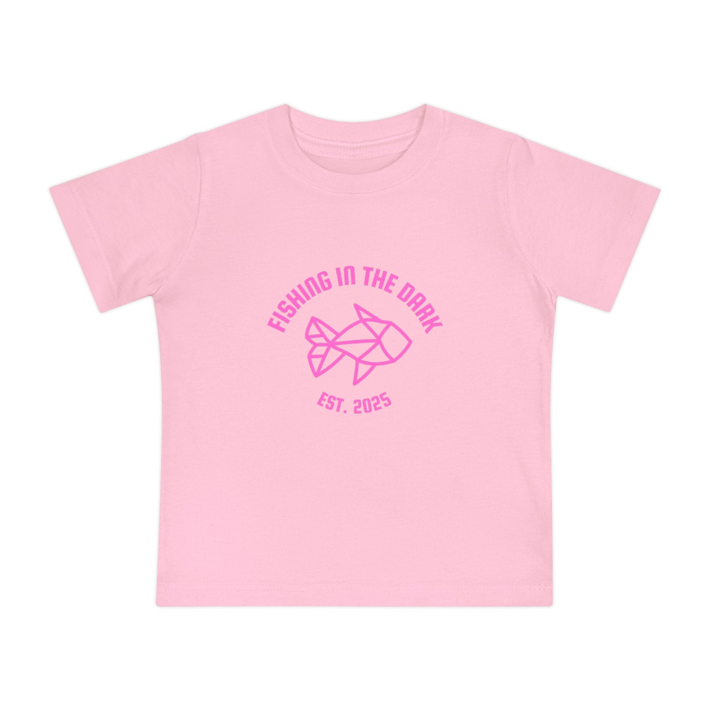 Fishing in the Dark Baby T-Shirt - Cute Short Sleeve Tee for Fishing Lovers