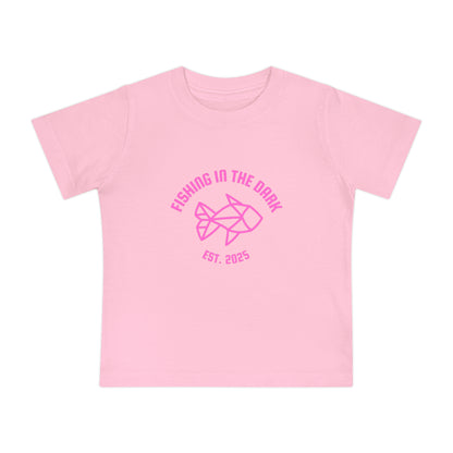 Fishing in the Dark Baby T-Shirt - Cute Short Sleeve Tee for Fishing Lovers