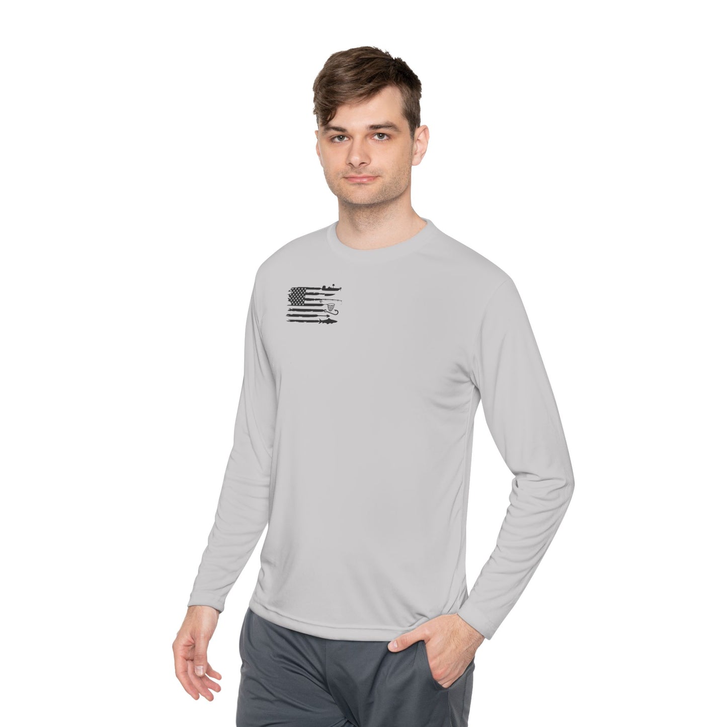 Weekend Hooker Unisex Fishing in The Dark Lightweight Long Sleeve Tee - Perfect for Fishing Enthusiasts