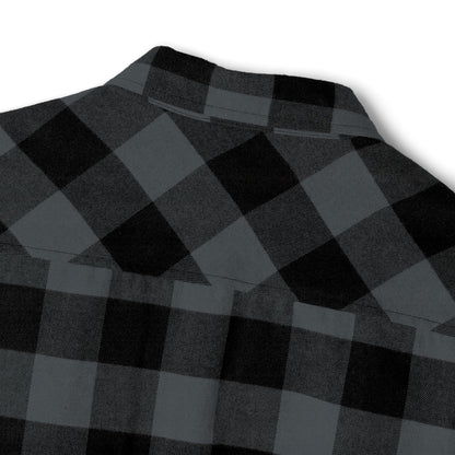 Cozy Unisex Flannel Shirt - Classic Black and White Checkered Pattern