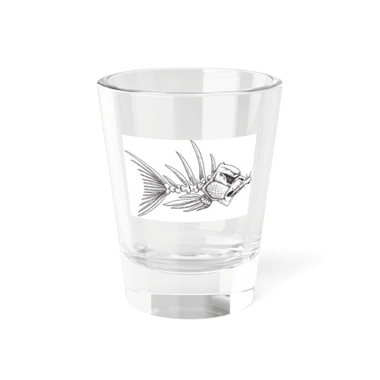 Unique Fishbone Design Shot Glass - 1.5oz - Perfect for Parties & Collectors