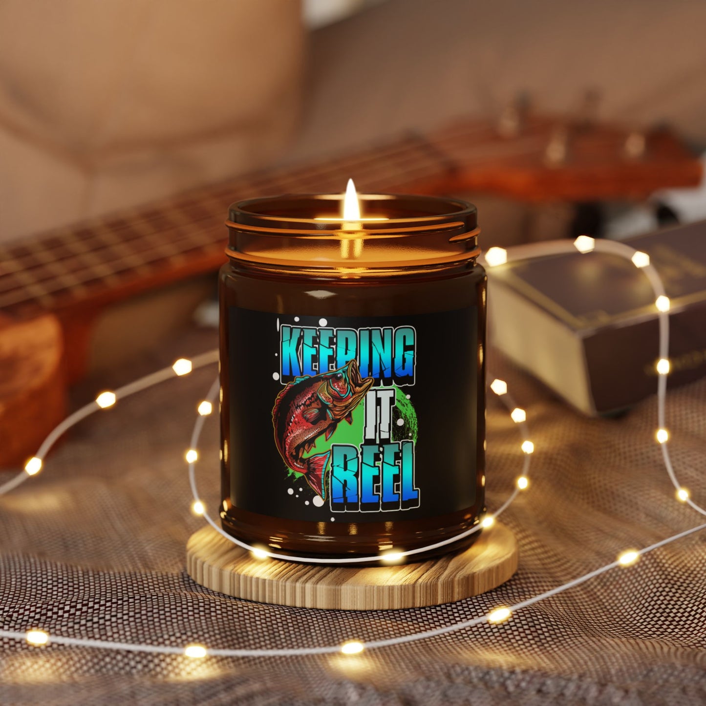 Keeping It Reel Scented Soy Candle - Perfect for Fishing Enthusiasts