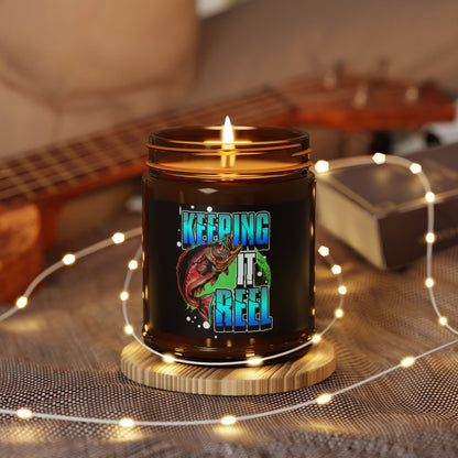 Keeping It Reel Scented Soy Candle - Perfect for Fishing Enthusiasts