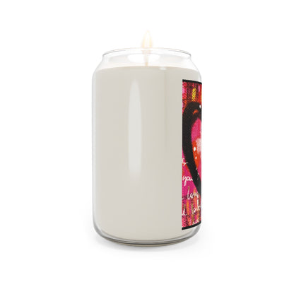 Colorful Heart Scented Candle - 13.75oz, Perfect for Romantic Occasions