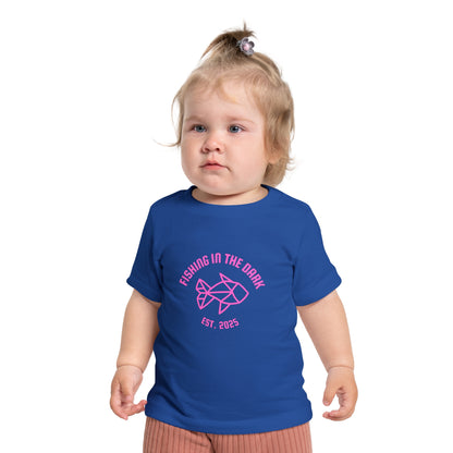 Fishing in the Dark Baby T-Shirt - Cute Short Sleeve Tee for Fishing Lovers