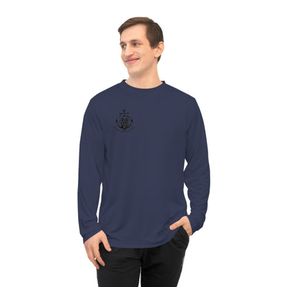 Unisex Fishing Performance Long Sleeve Shirt - 'Fishing in the Dark' Graphic Tee