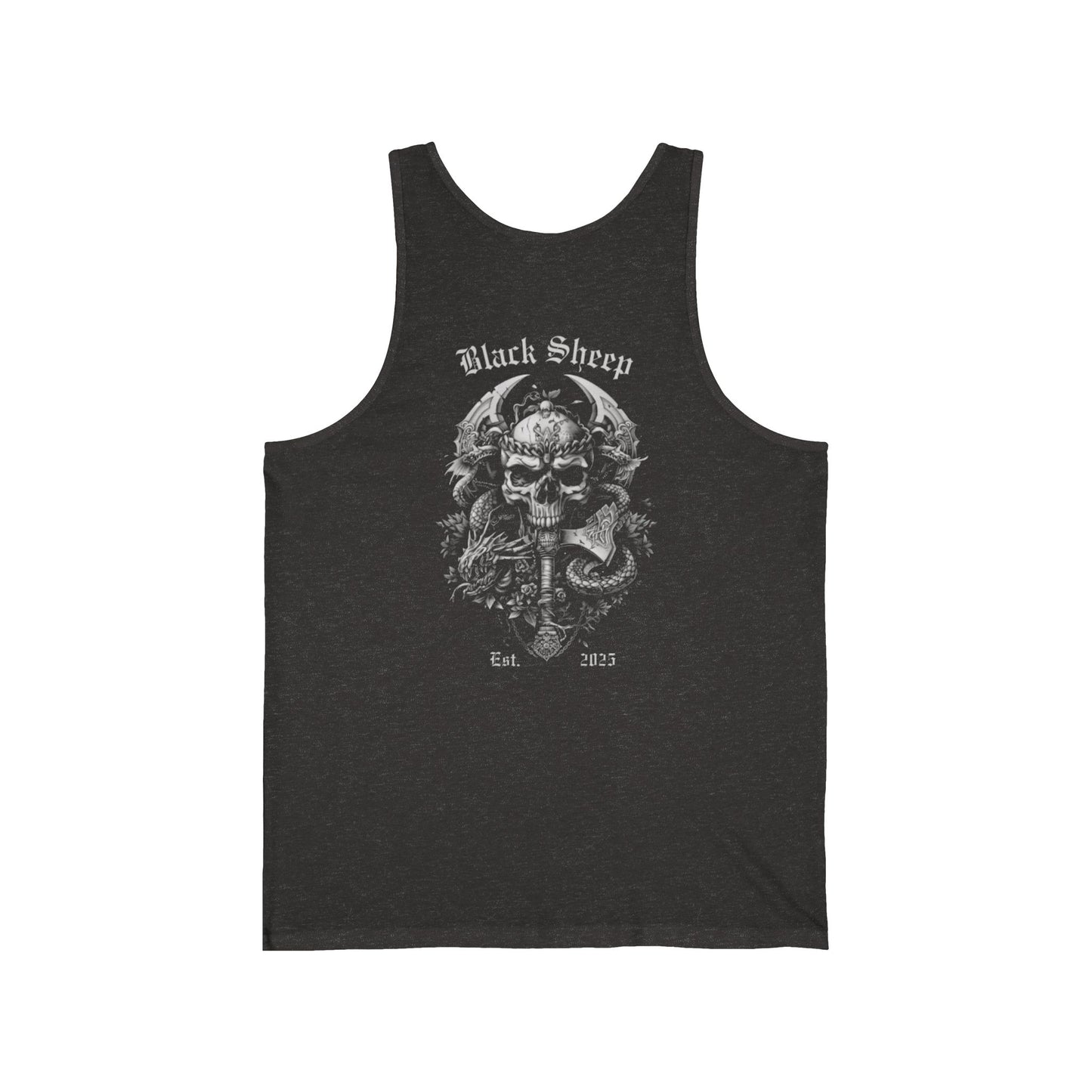 Unisex Jersey Tank - 'Black Sheep' Graphic Tank Top for Bold Individuality