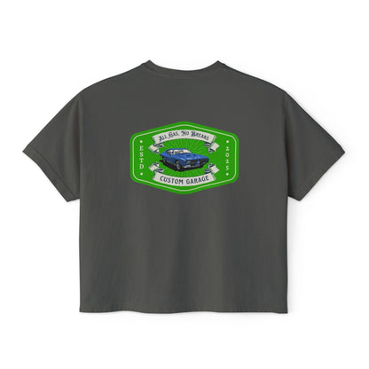 Women's Boxy Tee - Custom Garage Design for Car Lovers