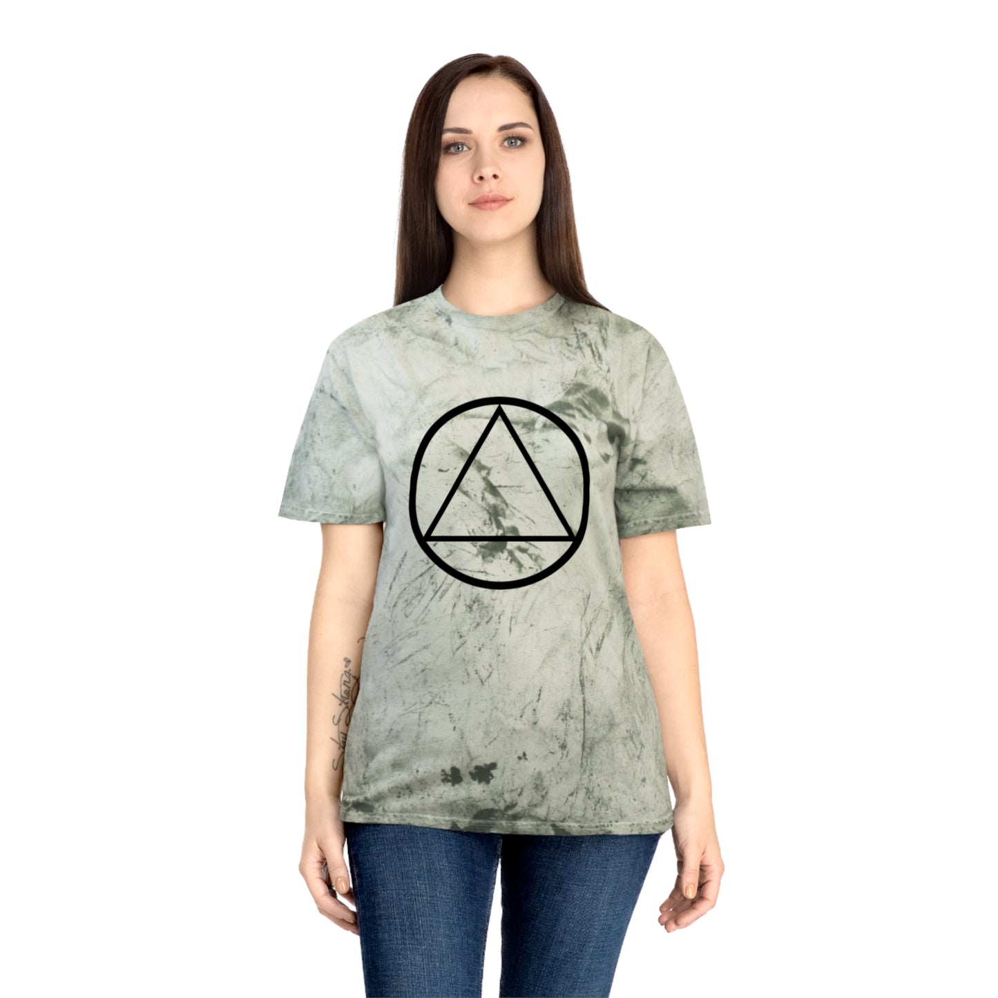 Unisex Color Blast Graphic T-Shirt - Unique Prismatic Design