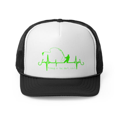 Fishing Heartbeat Trucker Cap - Outdoor Adventure Headwear