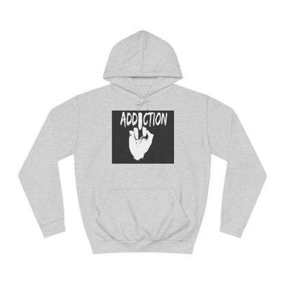 Unisex Addiction College Hoodie - Casual Comfort for Students