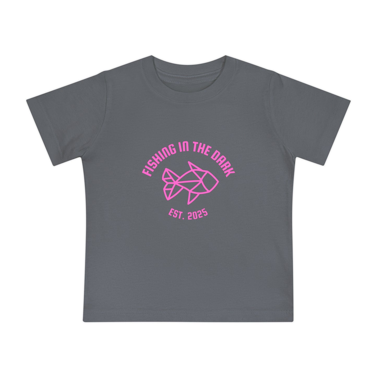 Fishing in the Dark Baby T-Shirt - Cute Short Sleeve Tee for Fishing Lovers