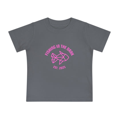 Fishing in the Dark Baby T-Shirt - Cute Short Sleeve Tee for Fishing Lovers