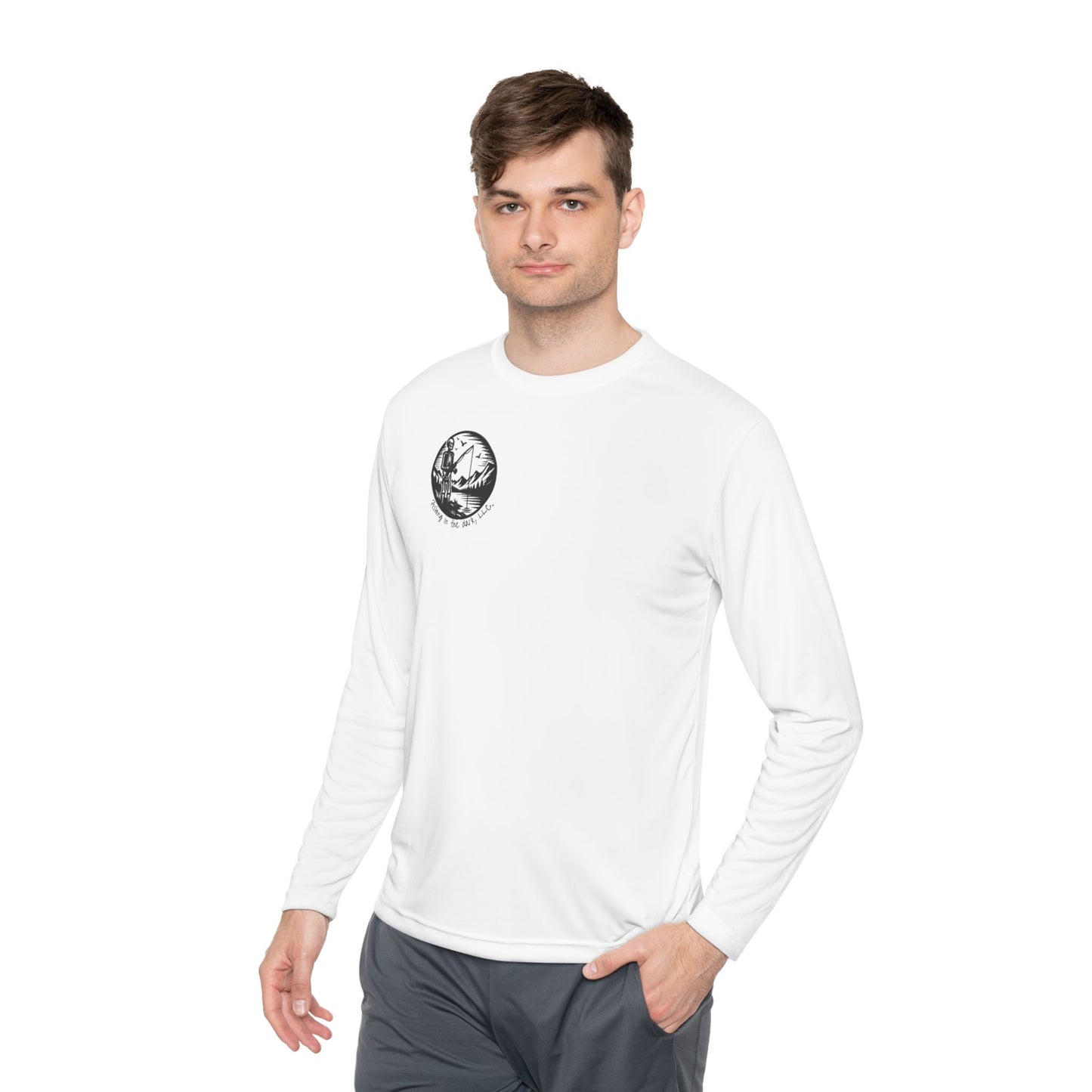 Unisex Lightweight Long Sleeve Tee - 'Rising in the Dark' Design