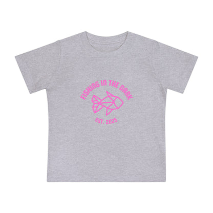 Fishing in the Dark Baby T-Shirt - Cute Short Sleeve Tee for Fishing Lovers