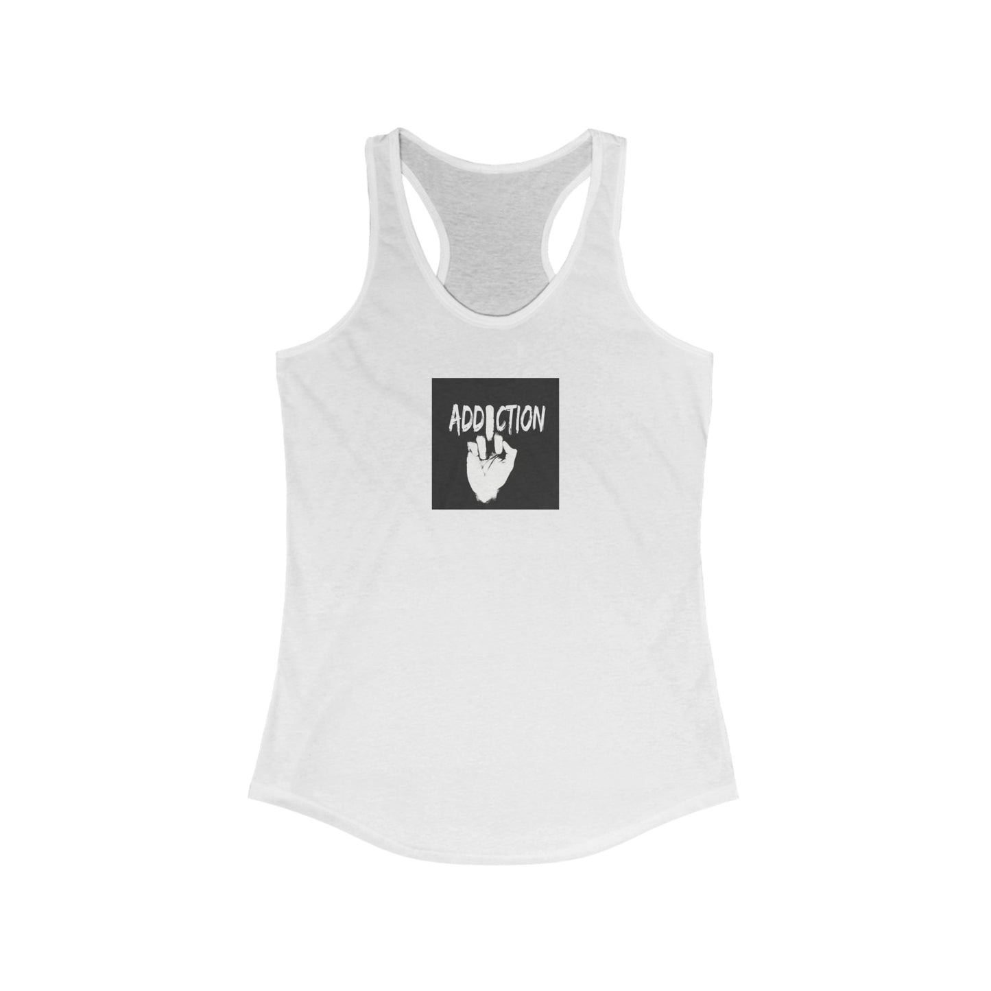 Addiction Graphic Women's Racerback Tank Top - Perfect for Workout & Casual Wear