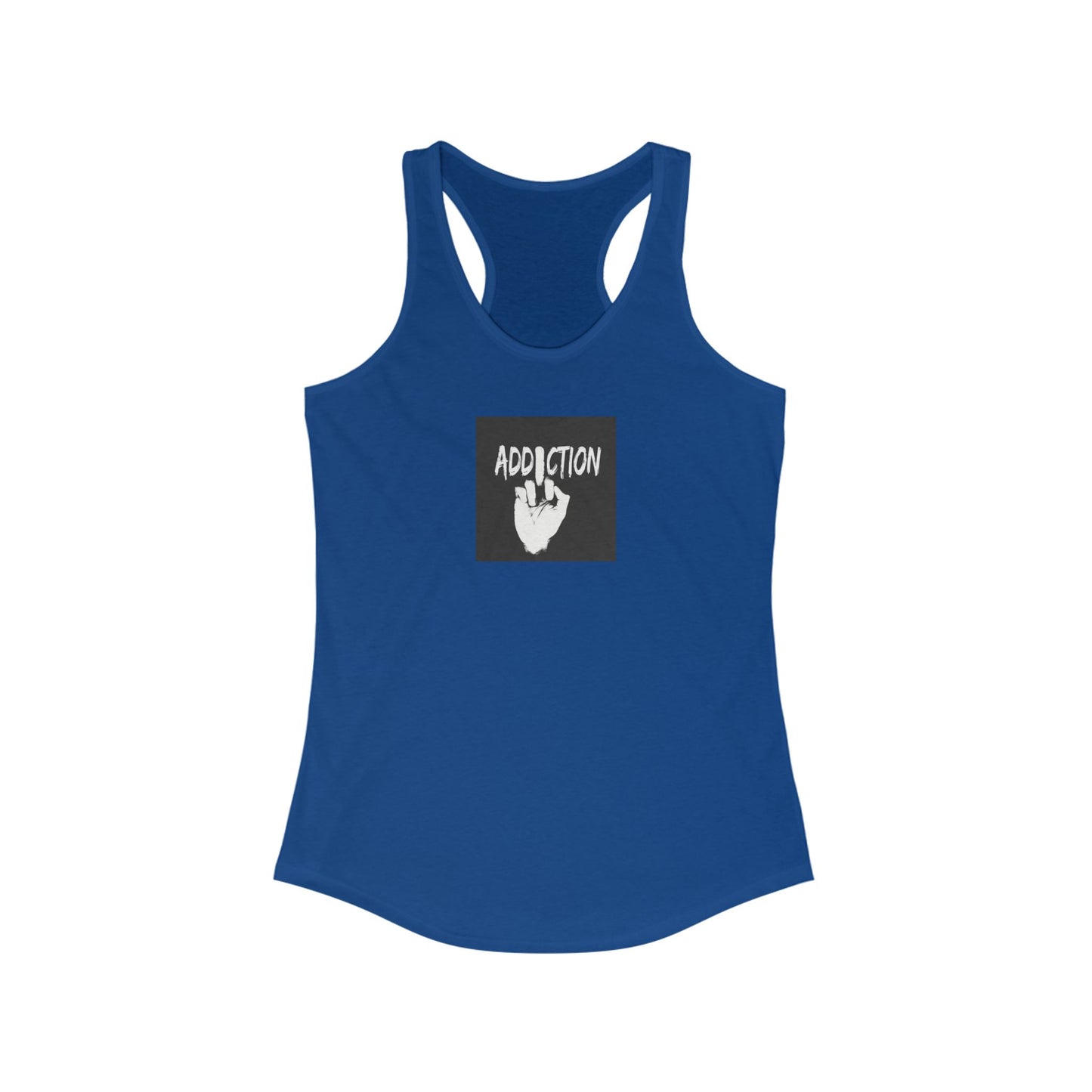 Addiction Graphic Women's Racerback Tank Top - Perfect for Workout & Casual Wear