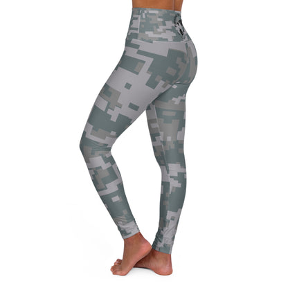 Camo High Waisted Fishing in The Dark Yoga Leggings - Stylish Fitness Wear for Active Lifestyle