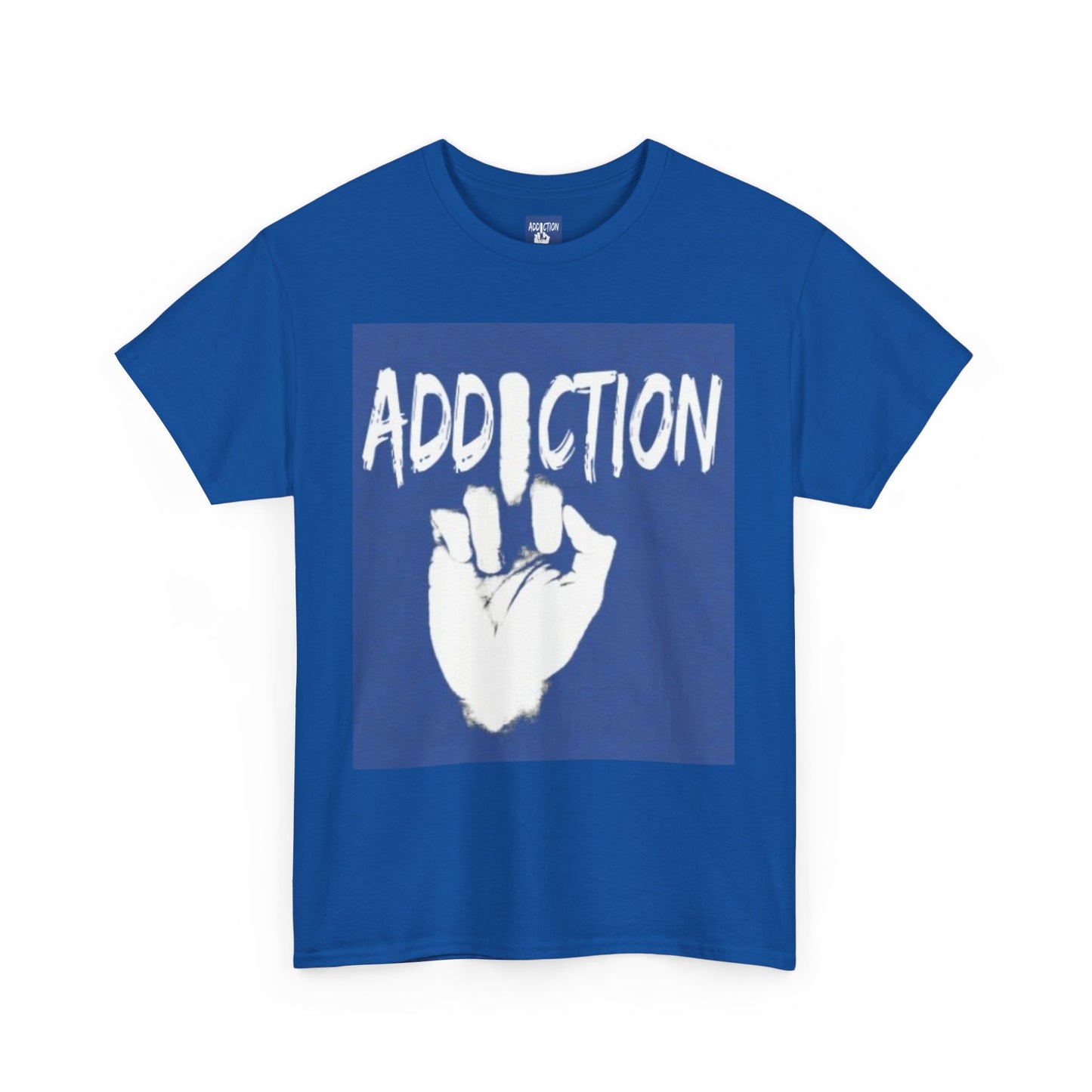 Unisex Heavy Cotton Tee - 'Addiction' Graphic Tee for Comfort & Style