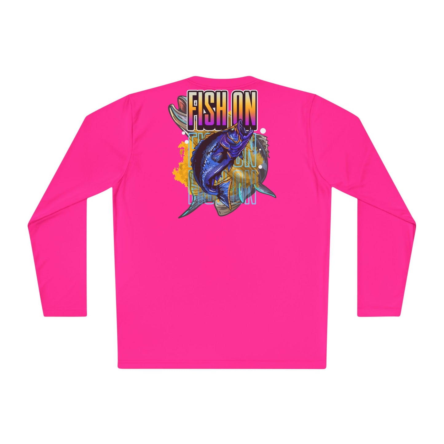 Unisex Lightweight  Fishing in the Dark Long Sleeve Tee - 'Fish On' Graphic T-Shirt for Fishing Enthusiasts