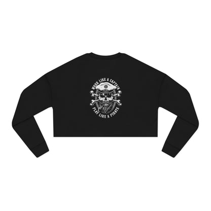 Play Like a Pirate Cropped Sweatshirt for Women