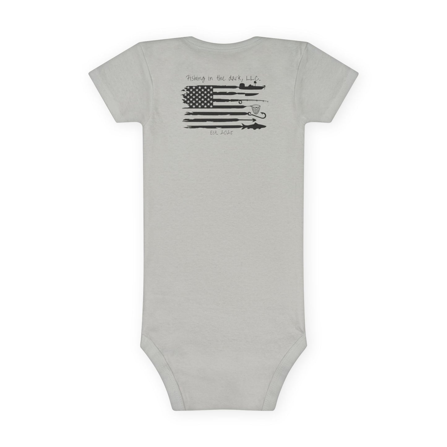 Fishing Baby Onesie® - 'Wishin' & Fishin' Design, Perfect for Outdoor Enthusiasts