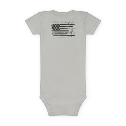 Fishing Baby Onesie® - 'Wishin' & Fishin' Design, Perfect for Outdoor Enthusiasts