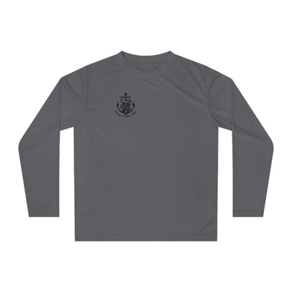 Unisex Fishing Performance Long Sleeve Shirt - 'Fishing in the Dark' Graphic Tee