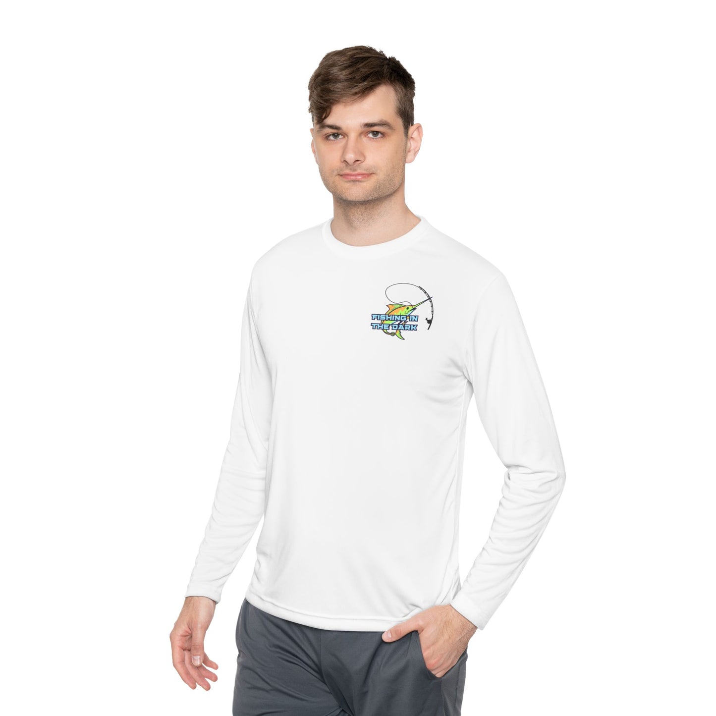 Fishing Adventure Unisex Fishing In The Dark Long Sleeve Tee - Lightweight Fishing Shirt for Outdoor Enthusiasts