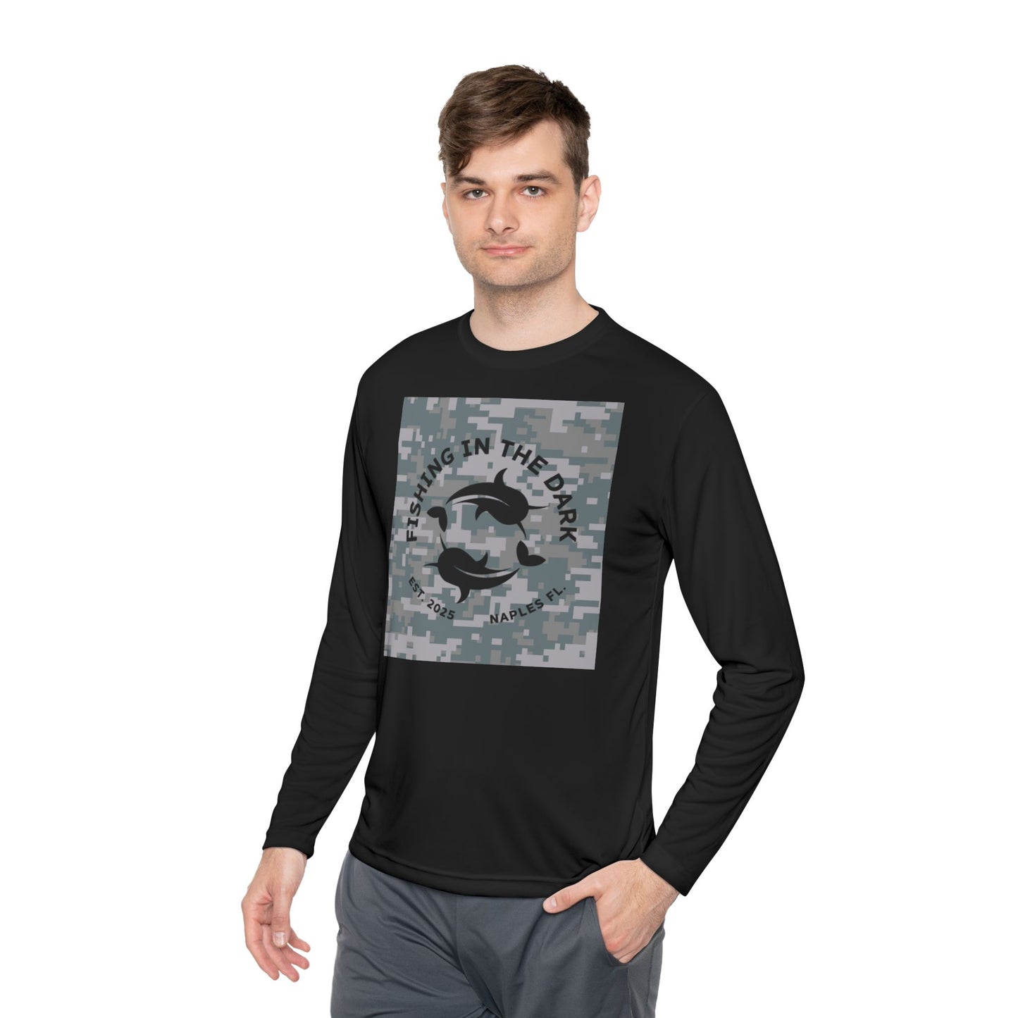 Fishing in the Dark Long Sleeve Tee - Unisex Lightweight Top for Outdoor Enthusiasts