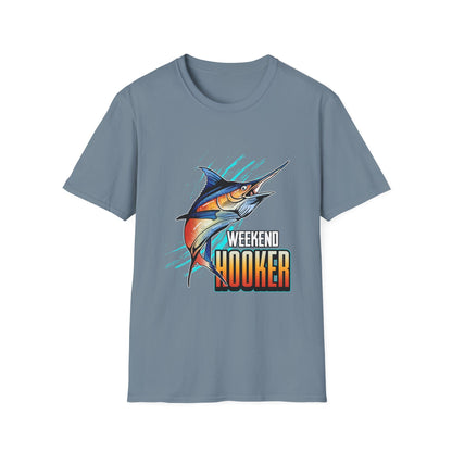 Weekend Hooker Fishing T-Shirt – Fun Casual Wear for Fishing Enthusiasts