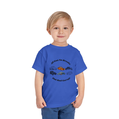 All Gas No Breaks Hot Rod Garage Toddler Tee