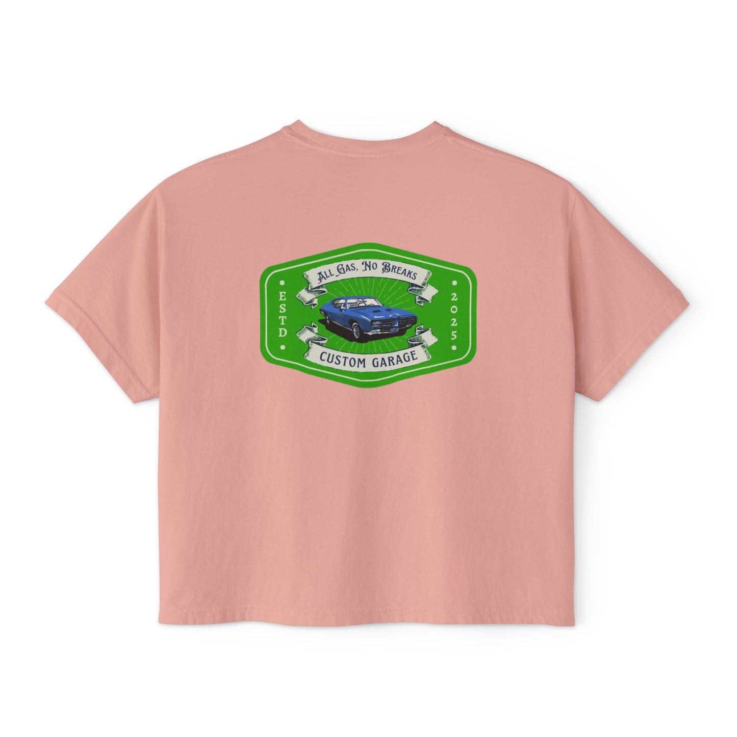 Women's Boxy Tee - Custom Garage Design for Car Lovers