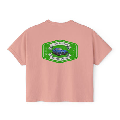 Women's Boxy Tee - Custom Garage Design for Car Lovers