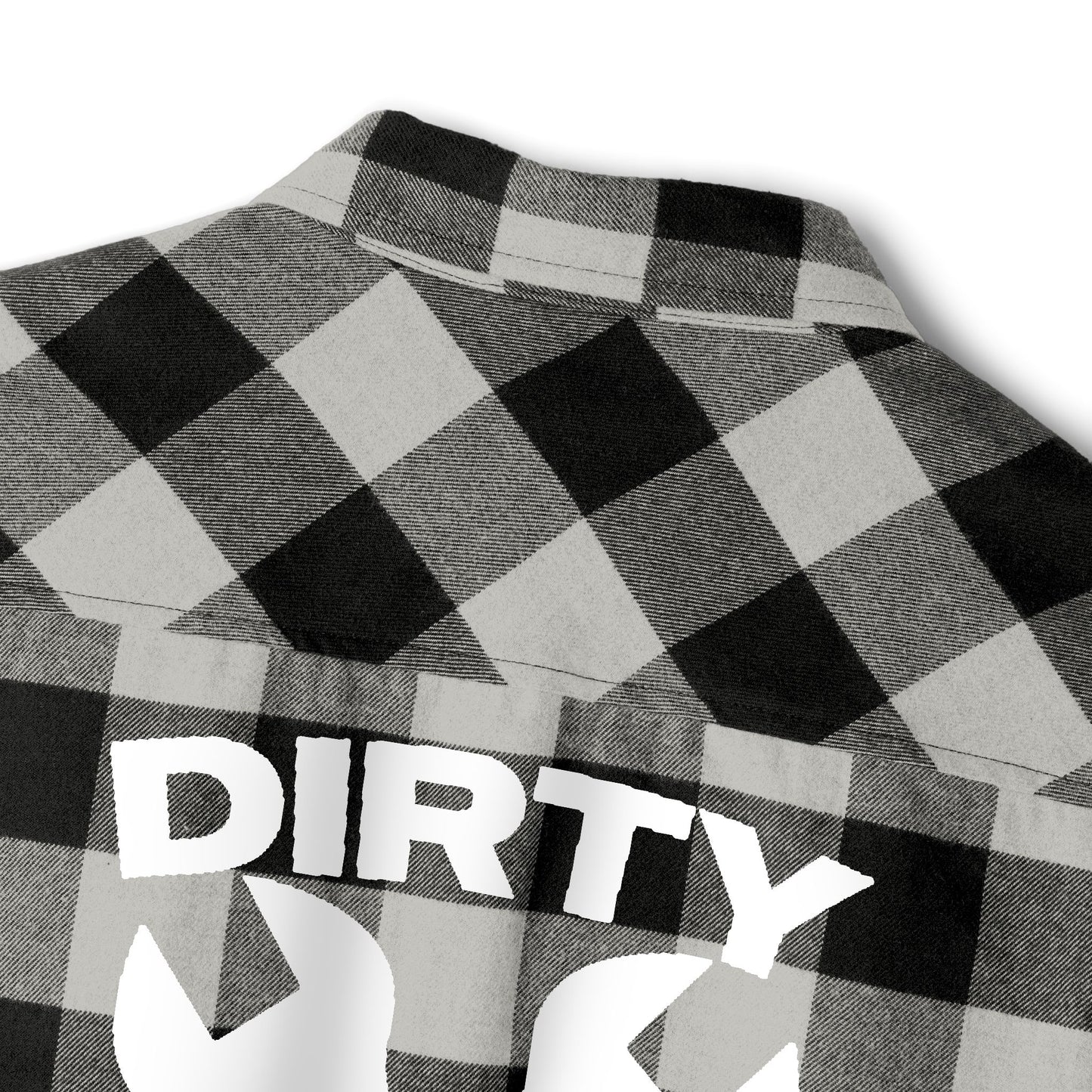 Unisex Flannel Shirt - 'Dirty Hands Make Clean Money' Graphic Design