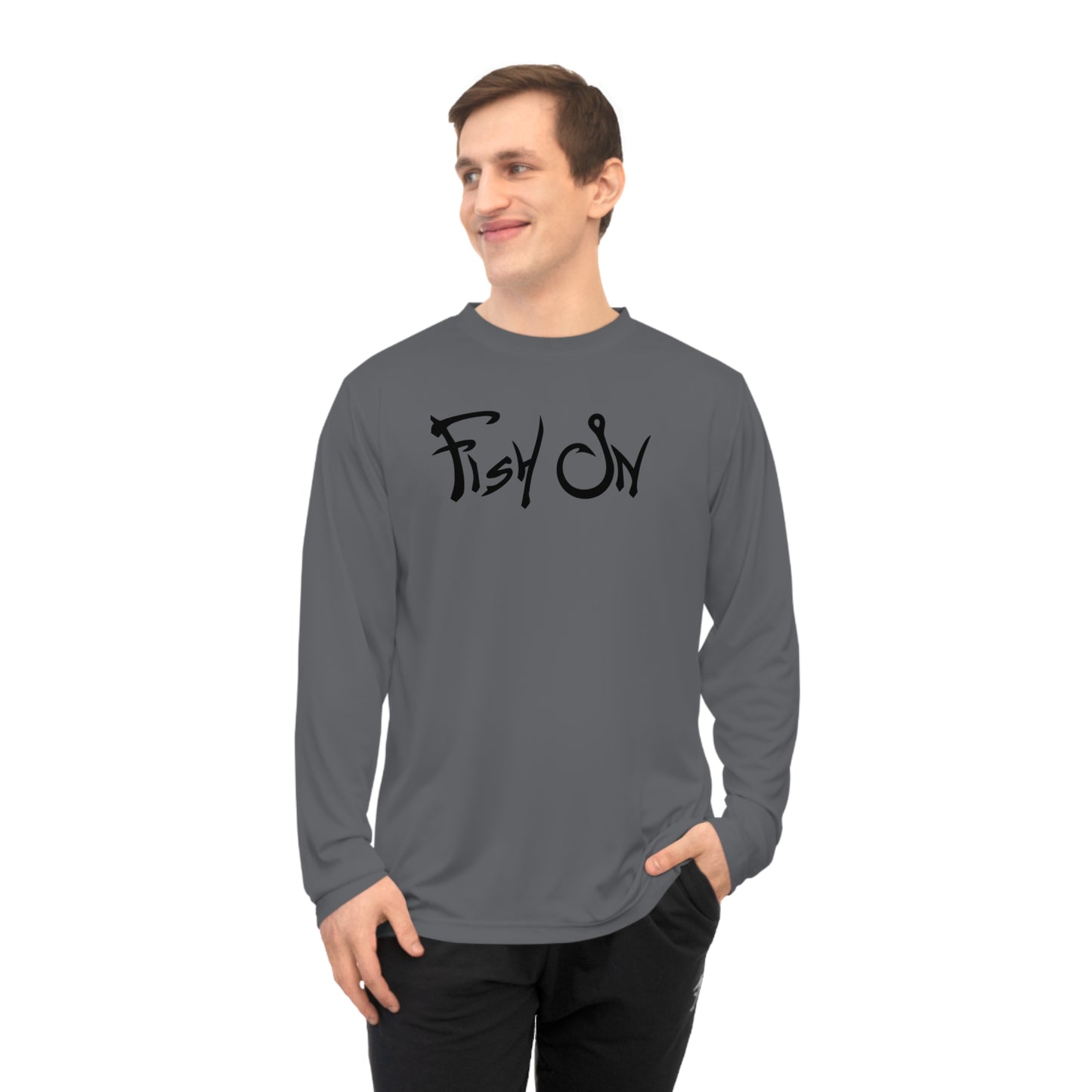 Fishing Enthusiast Unisex Performance Long Sleeve Shirt - "Fish On" Design