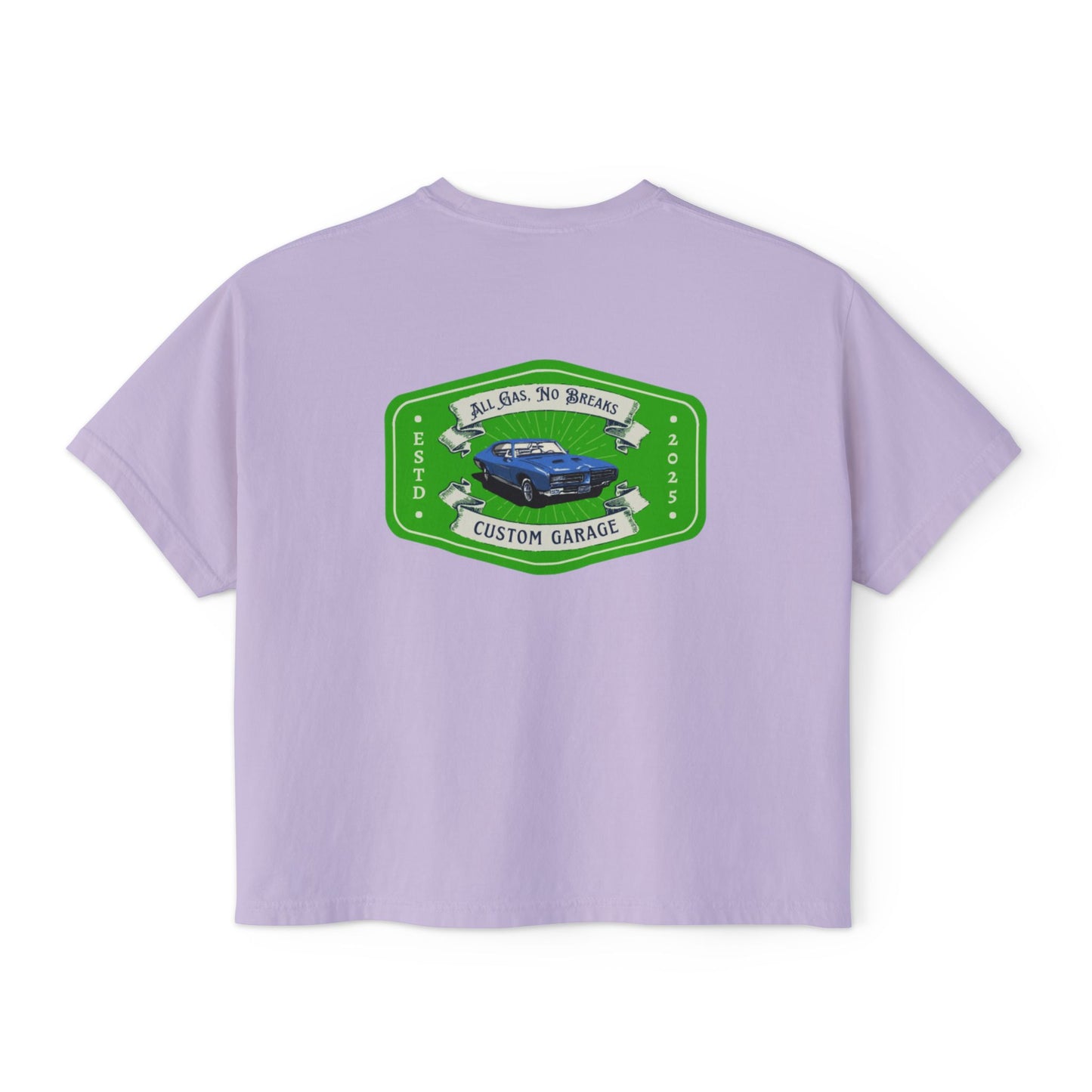 Women's Boxy Tee - Custom Garage Design for Car Lovers