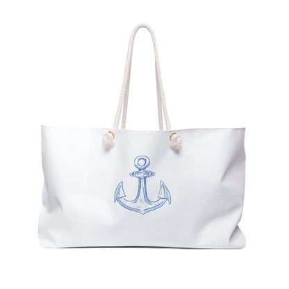 Nautical Anchor Weekender Bag - Perfect for Travel & Beach Days