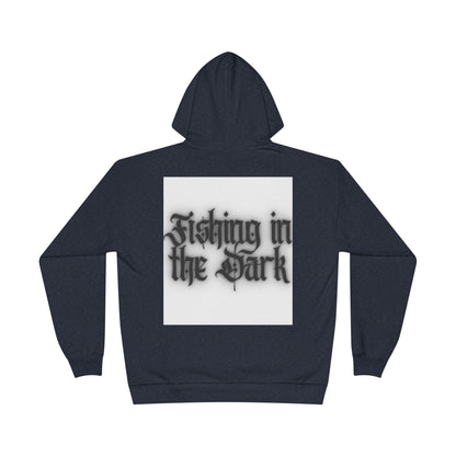 Eco-Friendly Fishing Hoodie - 'Fishing in the Dark' Design