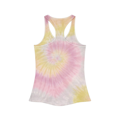 Patriotic Tie Dye Racerback Tank Top - Summer Outdoor Wear