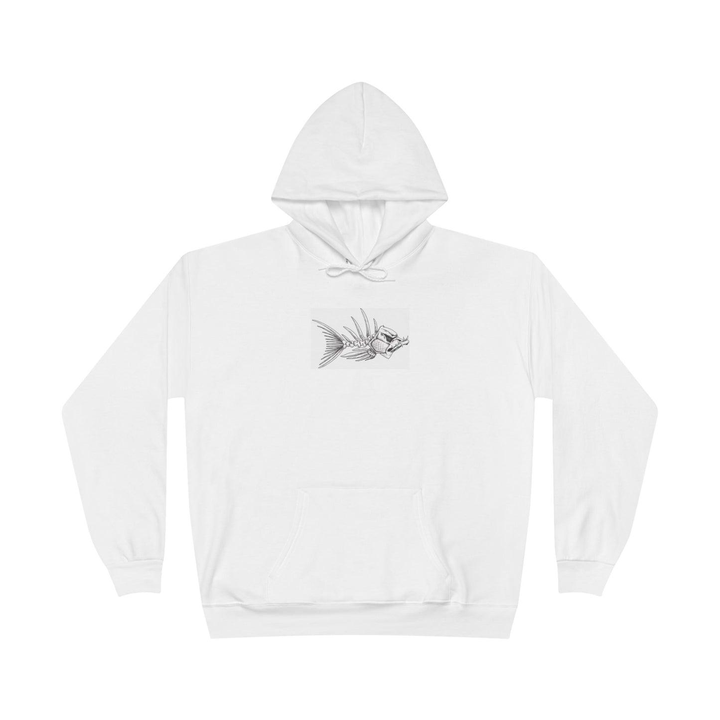 Eco-Friendly Fishing Hoodie - 'Fishing in the Dark' Design