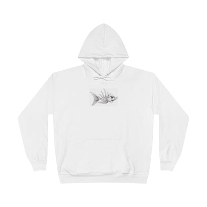 Eco-Friendly Fishing Hoodie - 'Fishing in the Dark' Design