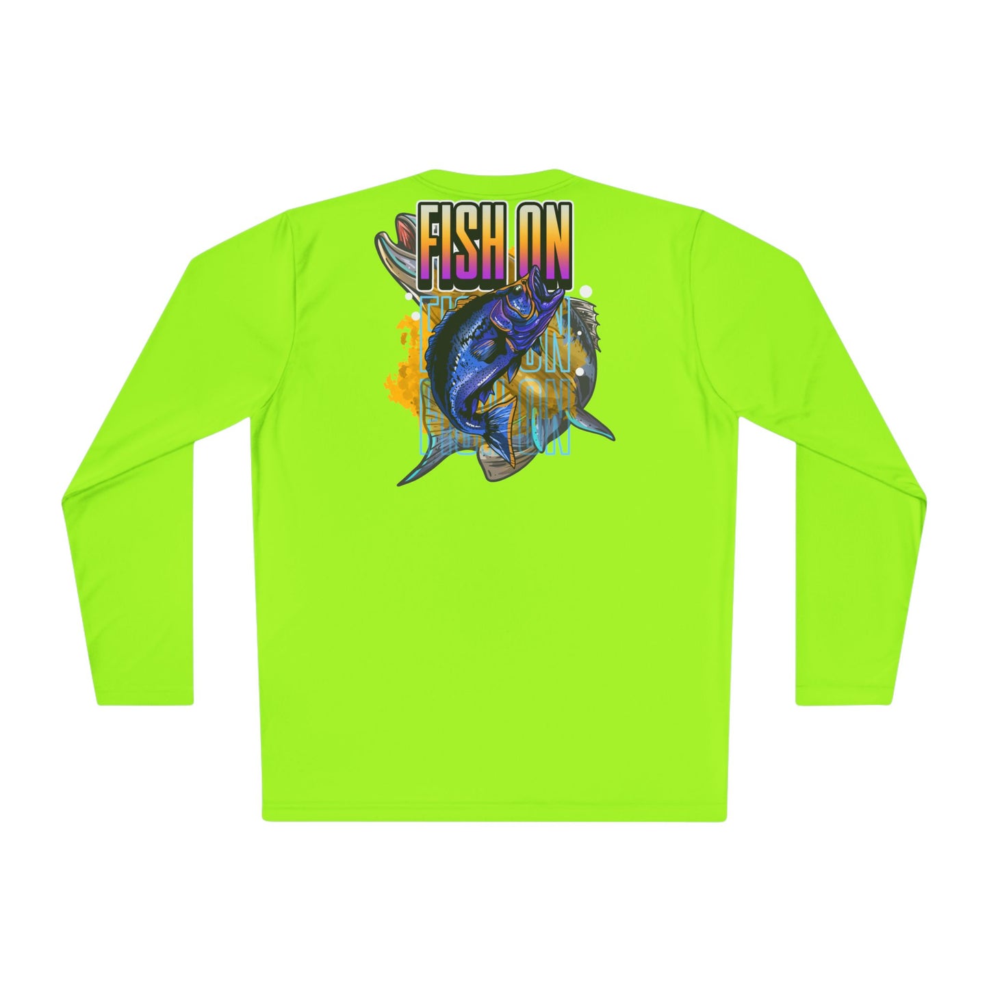 Unisex Lightweight  Fishing in the Dark Long Sleeve Tee - 'Fish On' Graphic T-Shirt for Fishing Enthusiasts