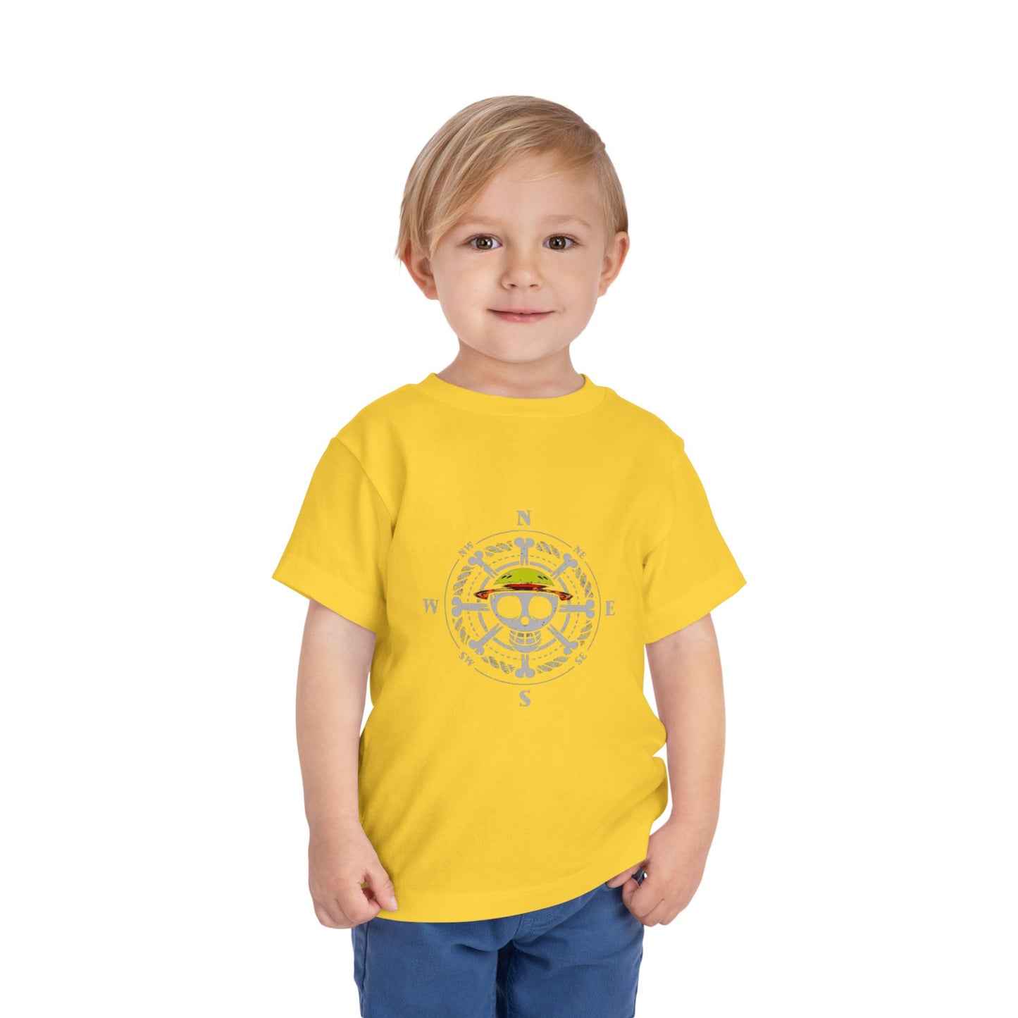 Toddler Fishing Buddy Tee - Cute Skull Design