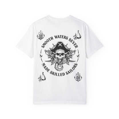 Unisex Nautical-Themed T-Shirt - 'Smooth Waters Never Made Skilled Sailors'