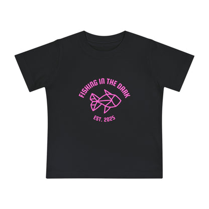 Fishing in the Dark Baby T-Shirt - Cute Short Sleeve Tee for Fishing Lovers