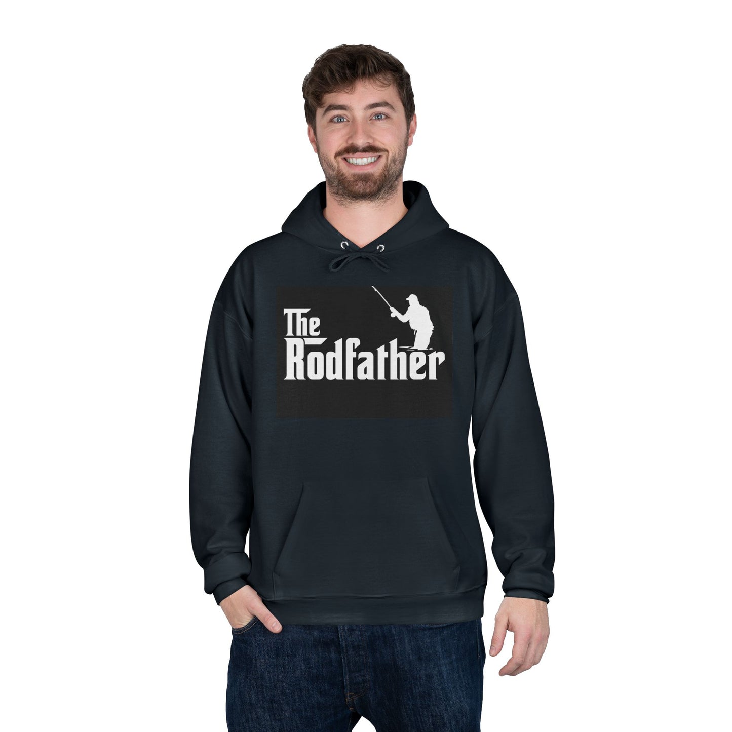 The Rodfather Eco-Friendly Pullover Hoodie for Fishing Lovers