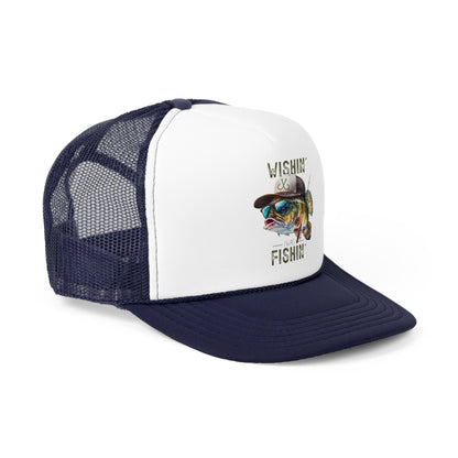 Wishin' I Was Fishin' Trucker Cap - Perfect for Fishing Enthusiasts