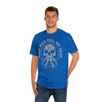 Unisex Classic Tee - "Dead Men Tell No Tales" Pirate Graphic Shirt