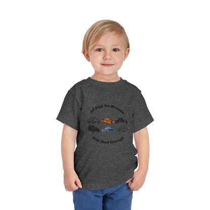 All Gas No Breaks Hot Rod Garage Toddler Tee